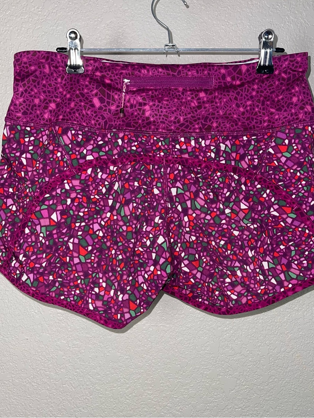 lululemon athletica Women's Bright Magenta Mosaic Running Shorts